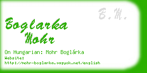 boglarka mohr business card